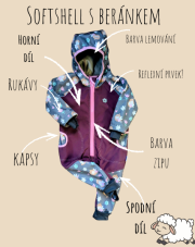 [Ušij mi] Kombinéza beránek