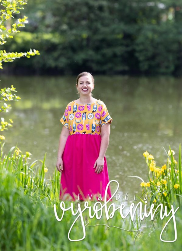 Nabírané šaty - Velikost - dospělý: L/XL