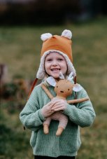 [Ušij mi] Čepice s ochranou uší - ZIMNÍ