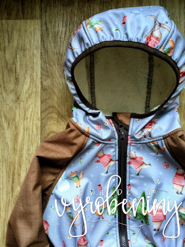 Sofsthellová parka BERÁNEK - Velikost - dětská: 110/116