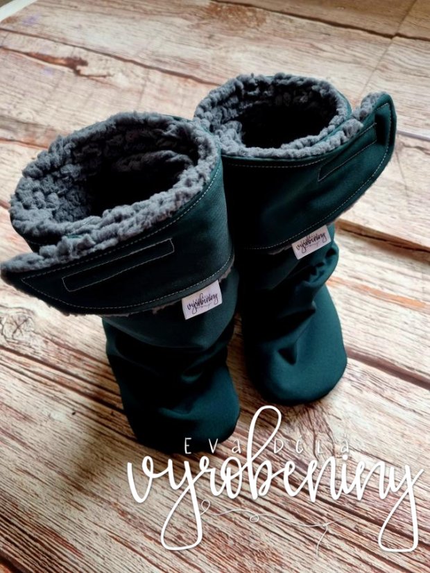 BF Capáčky - softshell+beránek - Velikost: vel. 3 - 15 cm