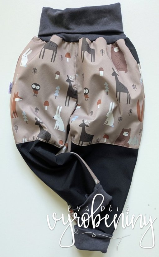 Softshellové kalhoty, LETNÍ SOFTSHELL - Velikost - dětská: 86/92
