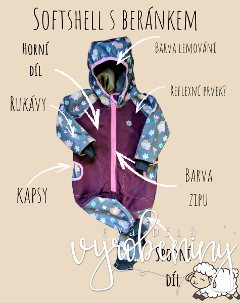 [Ušij mi] Kombinéza beránek