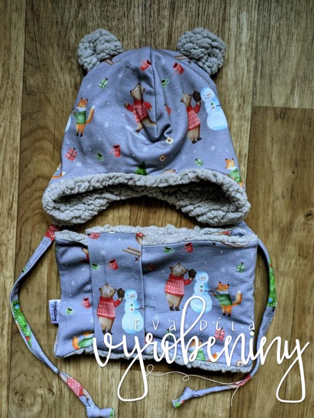 Čepice s ochranou uší - ZIMNÍ